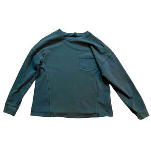 Wild Fable Gray Grunge Long Sleeve T Shirt Top Womens Medium